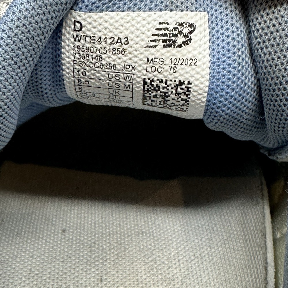 👟 New Balance 412 v3 Trail Running  Shoe Sneaker Womens  Size 10 Gray Blue - Picture 7 of 7